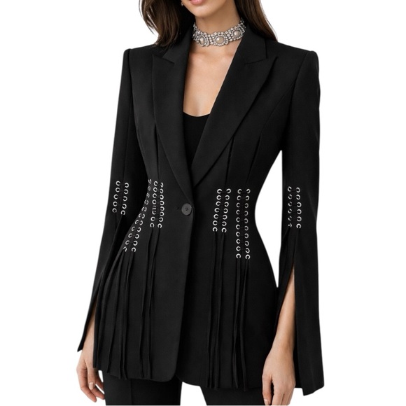 M Signature Label Collection Jackets & Blazers - Stunning Lace Up Jacket The Lumiona
